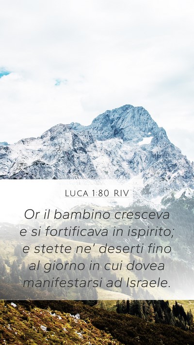 Luca 1:80 RIV Bible Verse Image