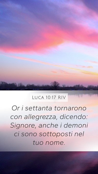 Luca 10:17 RIV Bible Verse Image