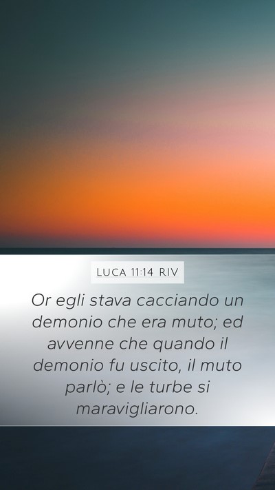 Luca 11:14 RIV Bible Verse Image