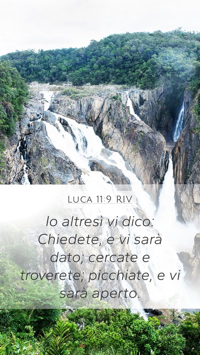 Luca 11:9 RIV Bible Verse Image