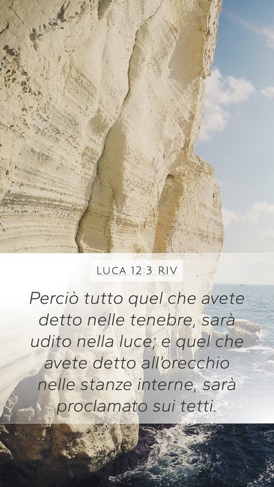Luca 12:3 RIV Bible Verse Image