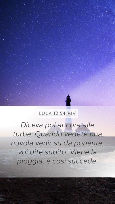 Luca 12:54 RIV Bible Verse Image
