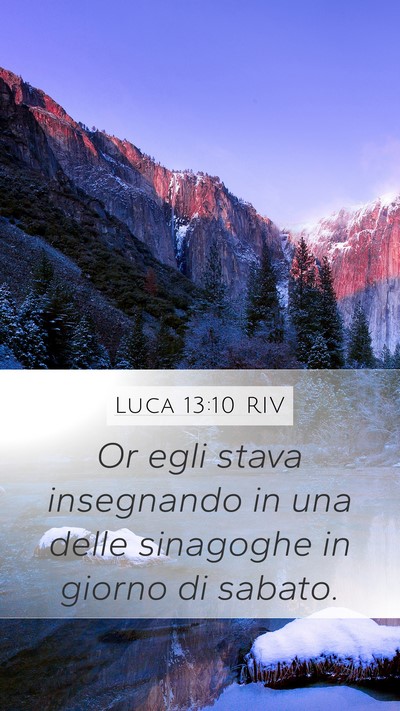 Luca 13:10 RIV Bible Verse Image