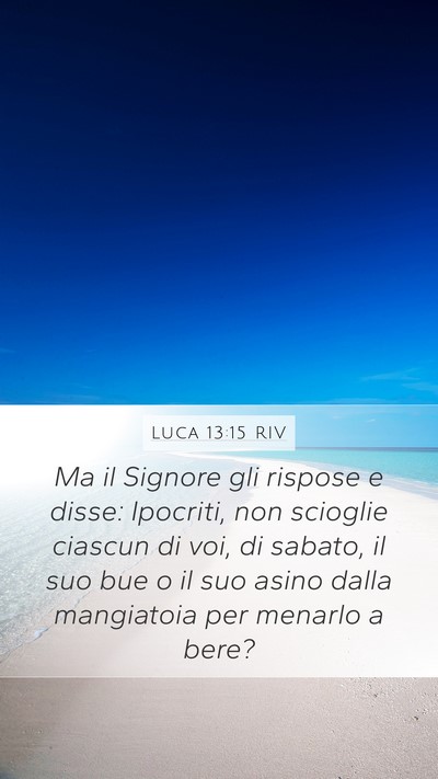 Luca 13:15 RIV Bible Verse Image