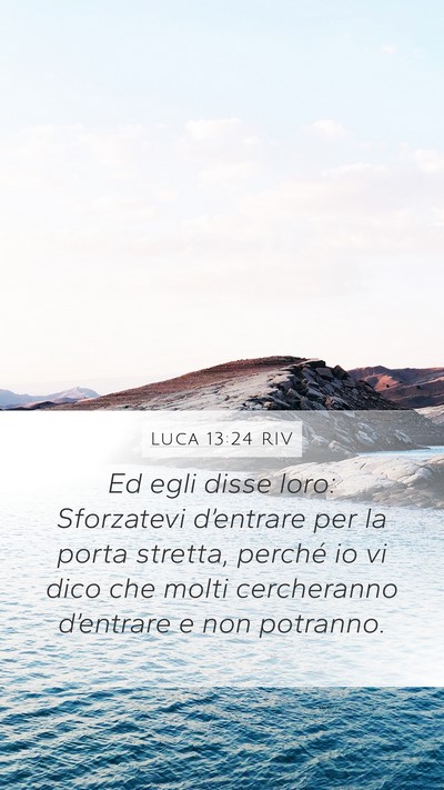 Luca 13:24 RIV Bible Verse Image