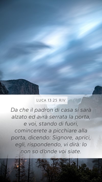 Luca 13:25 RIV Bible Verse Image