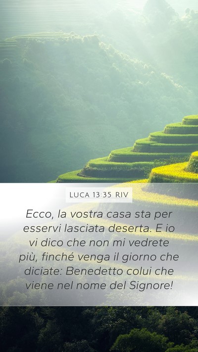 Luca 13:35 RIV Bible Verse Image