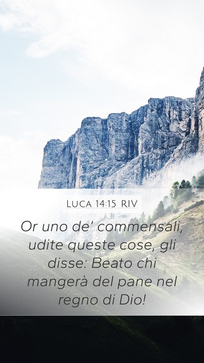 Luca 14:15 RIV Bible Verse Image