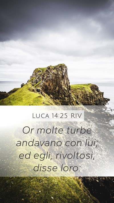 Luca 14:25 RIV Bible Verse Image