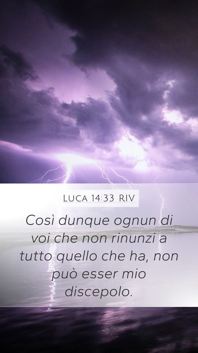 Luca 14:33 RIV Bible Verse Image