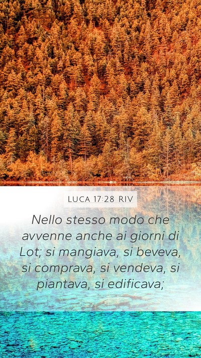 Luca 17:28 RIV Mobile Phone Wallpaper - Nello stesso modo che avvenne anche ai giorni di - Mobile Bible Verse Wallpaper