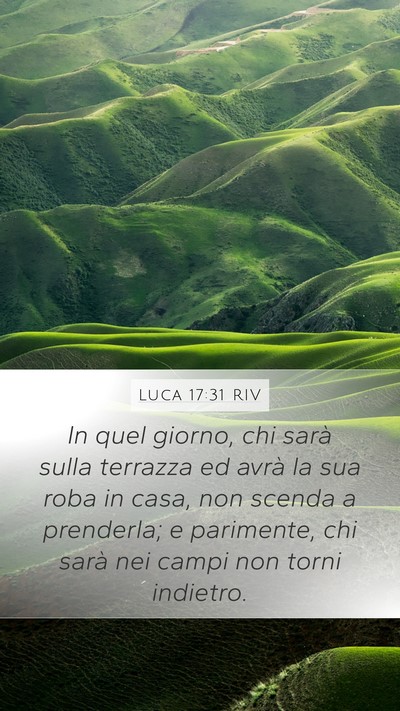 Luca 17:31 RIV Bible Verse Image
