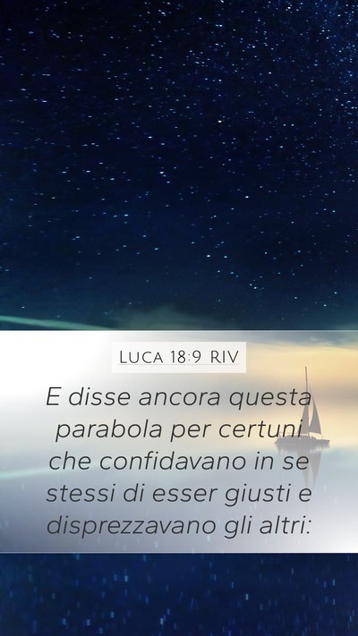 Luca 18:9 RIV Bible Verse Image
