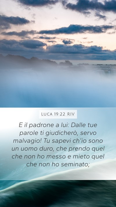 Luca 19:22 RIV Bible Verse Image