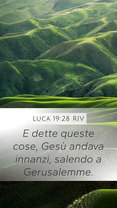 Luca 19:28 RIV Bible Verse Image