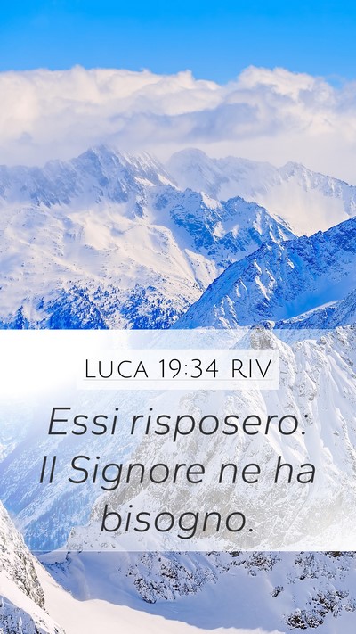 Luca 19:34 RIV Bible Verse Image
