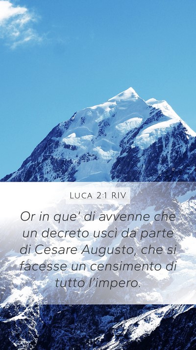 Luca 2:1 RIV Bible Verse Image