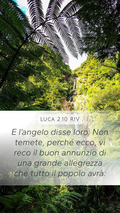 Luca 2:10 RIV Bible Verse Image