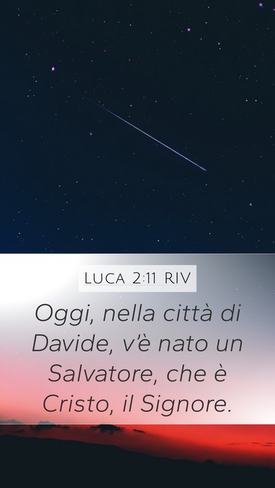 Luca 2:11 RIV Bible Verse Image