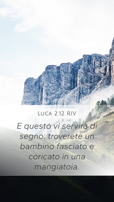 Luca 2:12 RIV Bible Verse Image