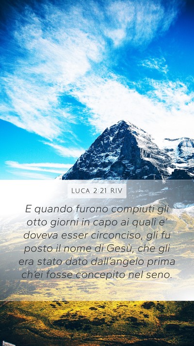 Luca 2:21 RIV Bible Verse Image