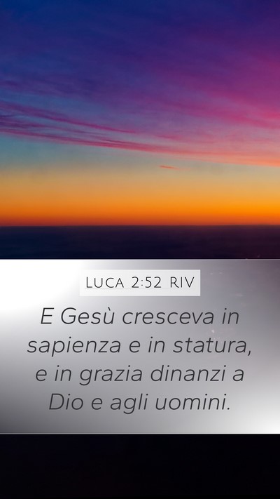Luca 2:52 RIV Bible Verse Image