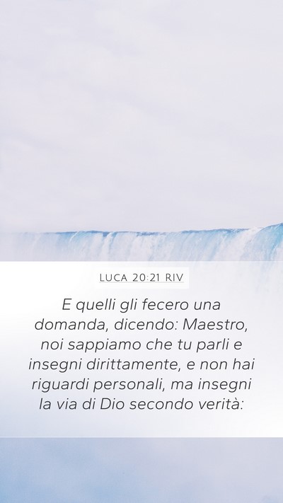 Luca 20:21 RIV Bible Verse Image