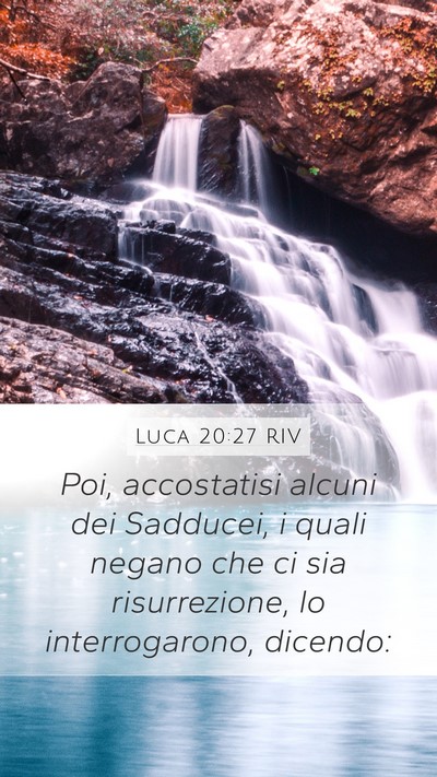 Luca 20:27 RIV Bible Verse Image