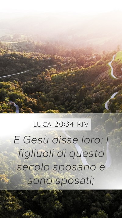 Luca 20:34 RIV Bible Verse Image