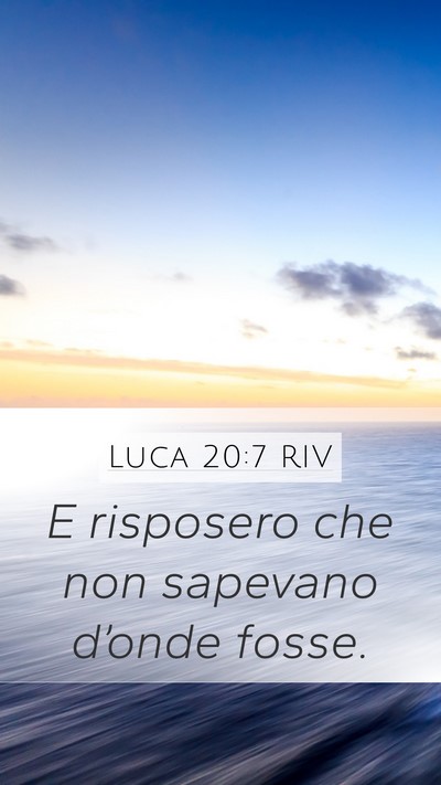 Luca 20:7 RIV Bible Verse Image