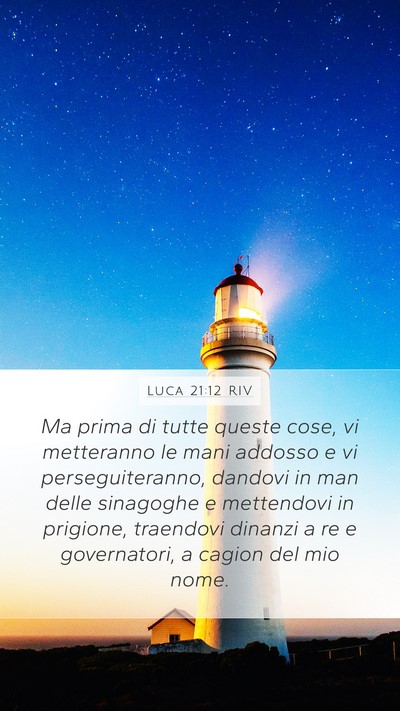 Luca 21:12 RIV Bible Verse Image