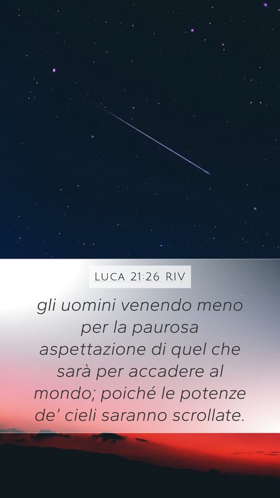 Luca 21:26 RIV Bible Verse Image