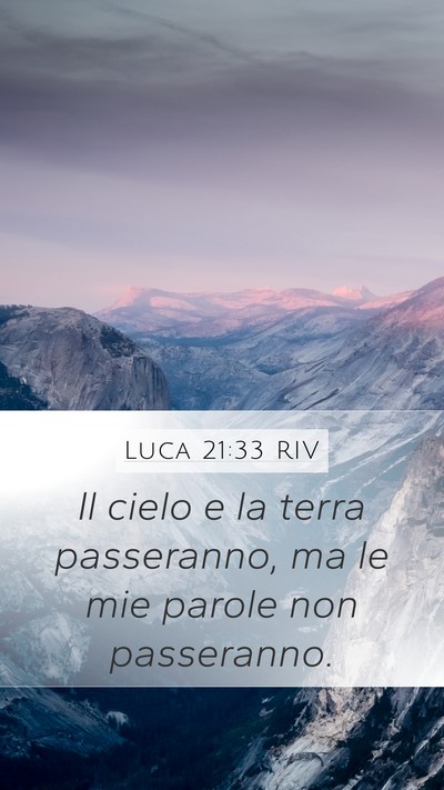 Luca 21:33 RIV Bible Verse Image