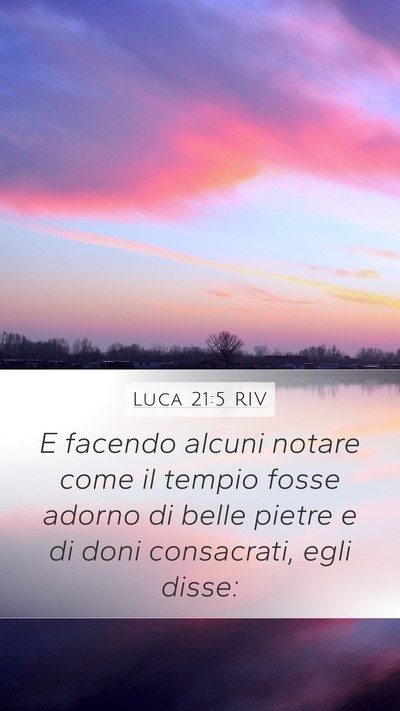 Luca 21:5 RIV Bible Verse Image