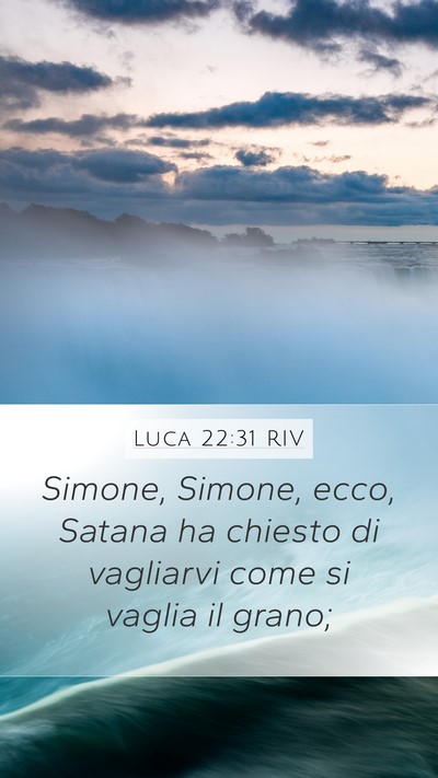 Luca 22:31 RIV Bible Verse Image