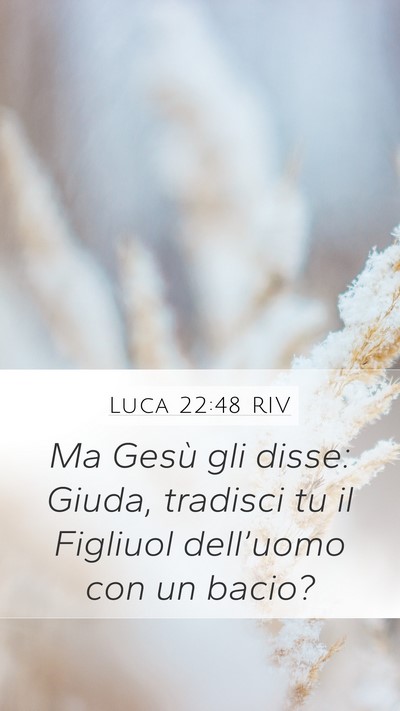 Luca 22:48 RIV Bible Verse Image