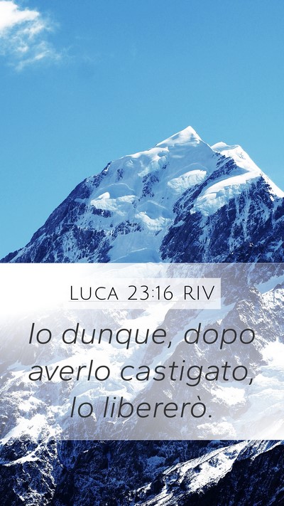 Luca 23:16 RIV Bible Verse Image