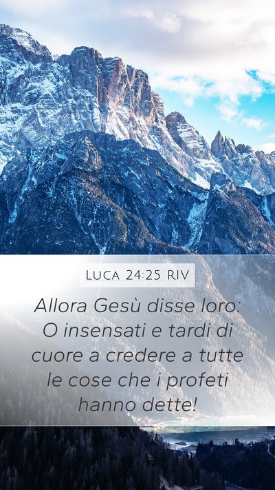 Luca 24:25 RIV Bible Verse Image