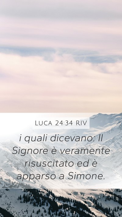 Luca 24:34 RIV Bible Verse Image