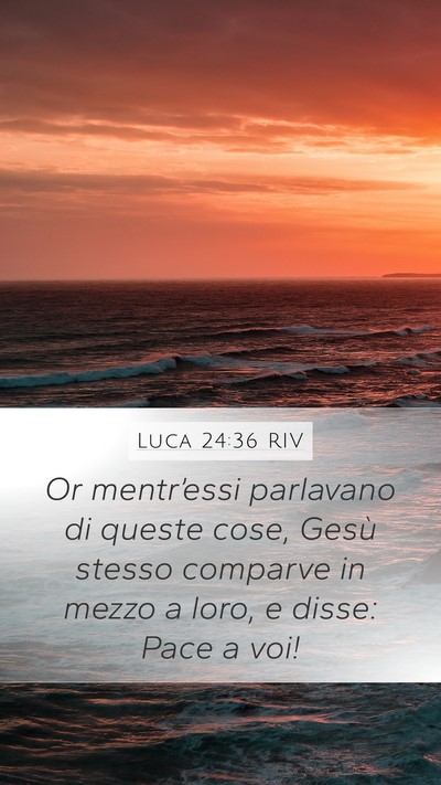 Luca 24:36 RIV Bible Verse Image