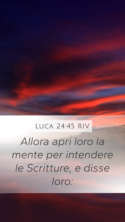 Luca 24:45 RIV Bible Verse Image