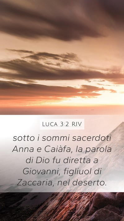 Luca 3:2 RIV Bible Verse Image