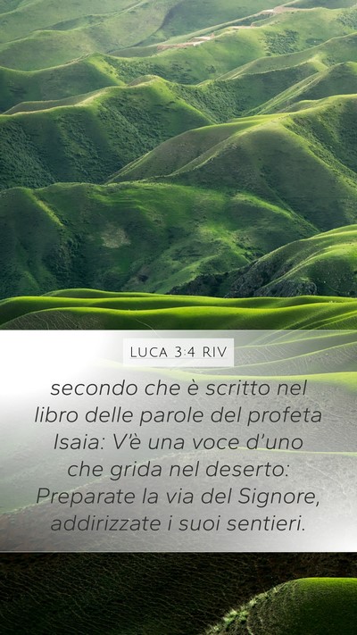 Luca 3:4 RIV Bible Verse Image