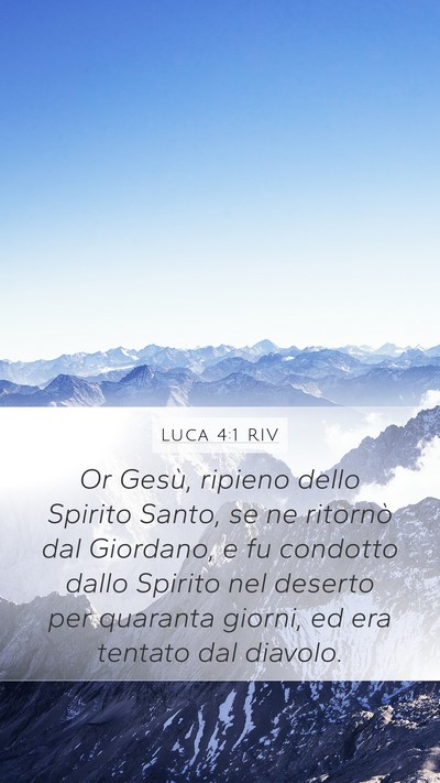 Luca 4:1 RIV Bible Verse Image