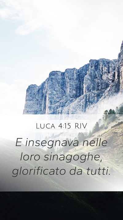 Luca 4:15 RIV Bible Verse Image
