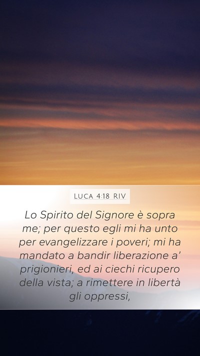 Luca 4:18 RIV Bible Verse Image