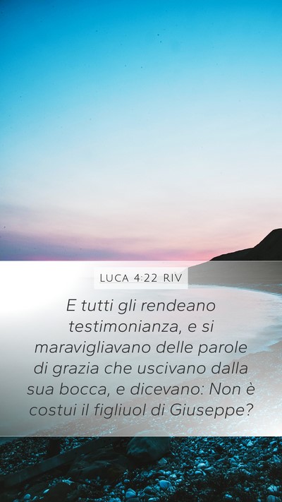 Luca 4:22 RIV Bible Verse Image