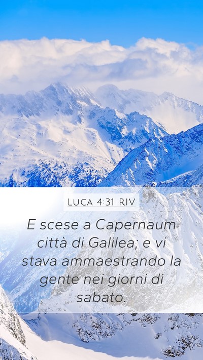 Luca 4:31 RIV Bible Verse Image
