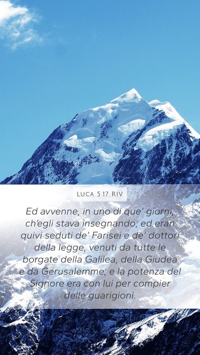 Luca 5:17 RIV Bible Verse Image