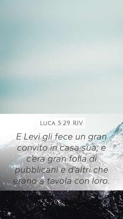Luca 5:29 RIV Bible Verse Image